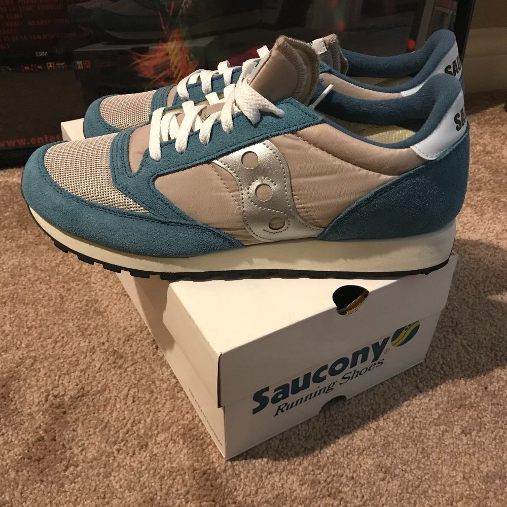 Saucony Jazz  Mens - Teal/Silver